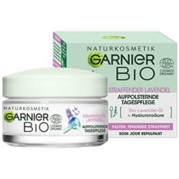 Garnier Bio Anti-Falten Feuchtigkeitspflege, Anti-Aging Gesichtspflege mit Bio-Lavendel, Naturkosmetik für alle Hauttypen, 1 x 50 ml - 1