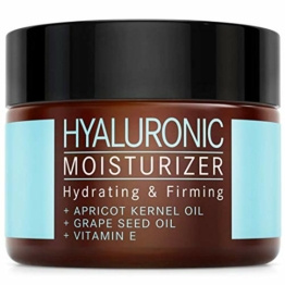 Hyaluron Creme für Gesicht & Körper 50 ml - Vegane Naturkosmetik zur Gesichtspflege - Gesichtscreme für Damen & Männer mit Anti Aging & Anti Falten Wirkung - Feuchtigkeitscreme mit Hyaluronsäure - 1