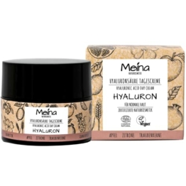 Meina Naturkosmetik – Hyaluron Creme hochdosiert, Anti Aging Gesichtscreme, Bio Tagescreme mit Granatapfel und Hyaluronsäure, Feuchtigkeitscreme für normale Haut für Frauen und Männer, vegan, 50ml - 1