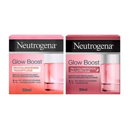 Neutrogena Glow Boost Set Tag- & Nachtpflege (2 x 50 ml), erfrischende Tagescreme und regenerierende Nachtcreme, für gesund aussehende & strahlende Haut - 1