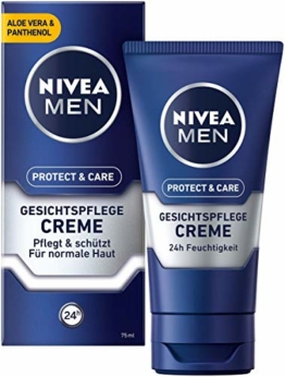 NIVEA MEN Protect & Care Gesichtspflege Creme (75 ml), beruhigende Gesichtscreme für Männer, feuchtigkeitsspendende Tagescreme - 1